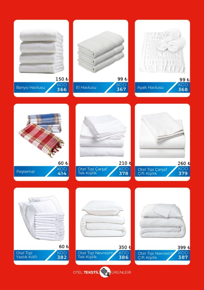 Otel Buklet  || Hotel Guest Amenities